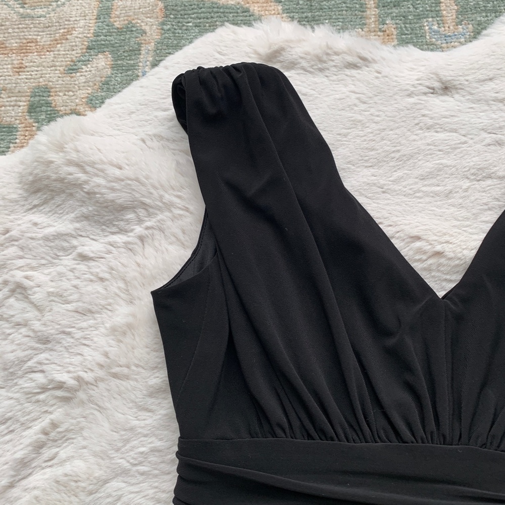 Jessica Howard Evening Black Sleeveless Dress- Size 6 - Picture 8 of 14